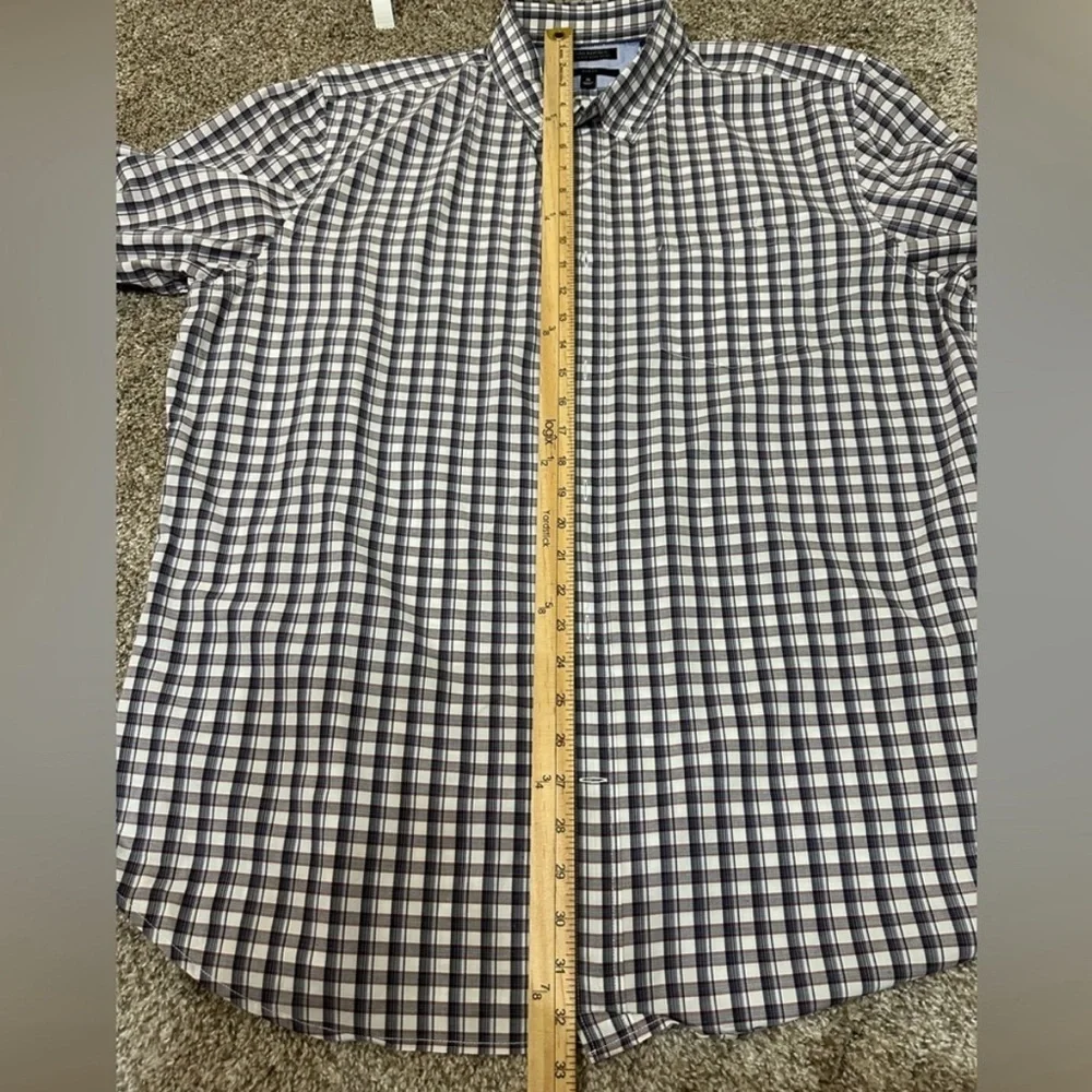 Banana Republic Men’s Slim Flit Button Up Plaid Shirt Sz XL
